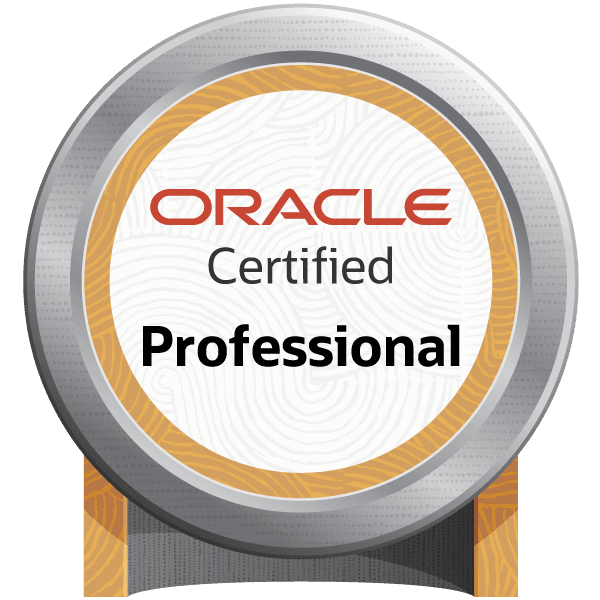 Oracle Certified Professional Badge